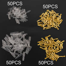 200PCS/Bag 4.0 Bullet Terminal Car Electrical Wire Connector Diameter 4mm Pin Set Female Male Case Cold Press Crimping Terminal 2024 - buy cheap