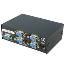 Коммутатор VGA с 4 портами, видеопереключатель VGA SVGA, усилитель сигнала 4*1 HD, разветвитель с широким экраном, выход 1 в 4 для монитора и проектора 2024 - купить недорого