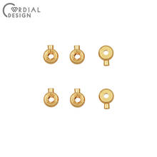 Cordial Design 50Pcs 3*4MM Jewelry Accessories/Hand Made/End of Bracelet/Genuine Gold Plating/DIY/Jewelry Findings & Components 2024 - buy cheap