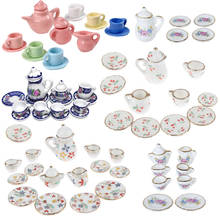 Mini Tea Set Doll Family Meal Supplies For Barbies Doll&1/12 DollHouse Miniature Mugs Dish Cups Pot Set Direction Furniture Toys 2024 - buy cheap
