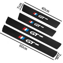 4pcs Car Door Sill carbon fiber Leather Dustproof and scratch-proof car sticker for Peugeot 3008 GT Car Sticker Car Accessories 2024 - buy cheap