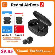 Наушники Беспроводные Xiaomi Redmi Airdots 2, фирменные игровые стереонаушники беспроводные, Bluetooth гарнитура с микрофоном, быстрая доставка 2024 - купить недорого