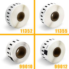Topcolor rollo de etiquetas de papel Dymo Compatible etiquetas LW 99010, 99012, 11352, 11355 para Dymo LabelWriter impresora 450 Duo 400, 330, 320, 310 2024 - compra barato