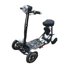 10 Inch 4 Wheels Electric Scooter Folding Double Drive 36V 250W 18KM/H Electric Elderly Scooter Red/Blue/Black 2024 - buy cheap