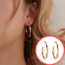 Fashion Gold Metal Drop Earrings for Women Steam Punk Big Round Design Statement Women's Earrings Geometric Jewelry 2024 - buy cheap