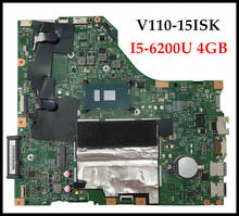 High quality LV115SK MB 15277-1N 448.08B01.001N For Lenovo V110-15ISK notebook motherboard CPU I5-6200U RAM 4GB 2024 - buy cheap