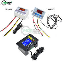 Controlador Digital LED de temperatura, termómetro para incubadora de acuario con Sensor, W3001 3002 DC12 24 V AC 110-220V 2024 - compra barato
