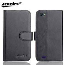 Vertex Impress Luck L100 Case 5" 6 Colors Flip Fashion Soft Leather Crazy Horse Exclusive Phone Cover Cases Wallet 2024 - buy cheap