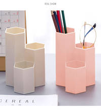 Frosted Simple Large Capacity Multifunctional Desktop Pen Holder Cosmetic Storage Box Handmade Modern Home Decoration 2024 - buy cheap