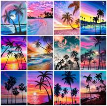 EverShine DIY 5D Diamond Painting Landscape Cross Stitch Diamond Mosaic Sea Rhinestones Art Kits Tree Handmade Hobby Home Decor 2024 - buy cheap