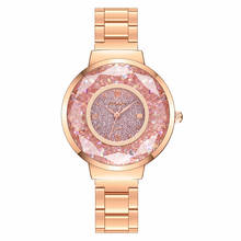 Women Stainless Steel Moving Diamond Watch YOLAKO Brand Luxury Ladies Quartz Wrist Watches Gift Clock Relogio Feminino 2024 - buy cheap
