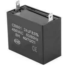 Gerador de capacitor de partida, cbb61, 450v ac 24uf 50/60hz para motor elétrico listado na ul/ru de 400/350/300 v 2024 - compre barato