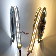 Fita de led dupla fileira flexível, super brilhante, 5m, 2835 luzes, 24v, 12v, dc 480leds/m 5m, led, decoração para casa 2024 - compre barato