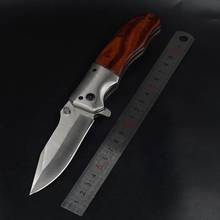 Складной карманный нож, тактический нож для выживания, твердый нож 56HRC с деревянной ручкой, походные охотничьи ножи, многофункциональные ин... 2024 - купить недорого
