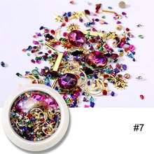 3D Nail Art Rhinestones Mix Shapes Pearls Metal Rivet Beads Studs Nail Art Rhinestones Gems Decors Accessories Manicure DIY Tips 2024 - buy cheap