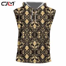 CJLM Man Baroque Sleeveless O Neck Vest 3D Printed Luxury Golden Pattern Shirts 5XL 6XL Clothing For Men dropship Hooded Tank 2024 - buy cheap