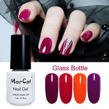 MorCat-esmalte de uñas en Gel, laca semipermanente para manicura semipermanente, color rojo vampiro sangre, diseño artístico 2024 - compra barato