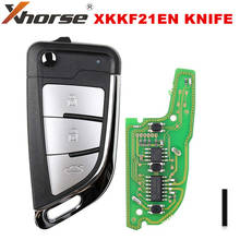 XHORSE-cuchillo VVDI XKKF21EN, llave remota de 2 estilos (Flip-3BTN), herramienta de llave VVDI VVDI2, versión en inglés, 1 unids/lote 2024 - compra barato