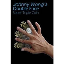 Double Face Super Triple Coin ( Gimmick) - Magic Tricks Mentalism Coin Close Up Stage Magic Props Illusion Fun 2024 - buy cheap