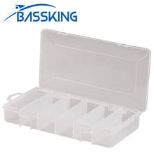 6 Compartments Fishing Box 20.7*11*3.3cm Saltwater Fishing Tackle Box Plastic Accessories Bait Lure Box Case Tool Storage 2024 - buy cheap