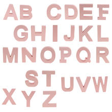 Pink Wooden Floating Letters Door Alphabet for Party Home Bar Wedding Decor, Alphabet Wall Decoration 2024 - buy cheap