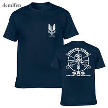 SAS servicio de aire especial ejército británico Fuerzas Especiales Sniper camiseta de hombre 100% de algodón de manga corta Hombre camiseta Adluts Tops camisetas 2024 - compra barato
