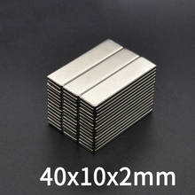 5~100PCS 40x10x2 Super Strong Sheet Rare Earth Magnet Thickness 2mm Block Rectangular Neodymium Magnets N35 40x10x2mm 40*10*2 mm 2024 - buy cheap