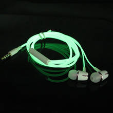 Luminous Headset 3.5mm Plug Wired Glowing Earphone with Mic Volume Control Bass Earbud for IPhone Samsung Huawei Xiaomi Phone Pc 2024 - buy cheap