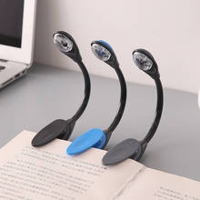 1PC Mini LED Clip-on Reading Light Convenient Portable Travel Book Reading Light Lamp 2*CR1220 Button Adjustable Booklight F1217 2024 - buy cheap