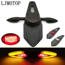 Luz led traseira para-choque de motocicleta, lâmpada led traseira 12v para faróis de seis dias 450smr smr 450 250 350 exc-f 525 xc 2024 - compre barato