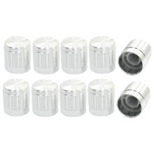 uxcell Aluminum Alloy 6mm Knurled Shaft Potentiometer Control Rotary Knob 10pcs 2024 - buy cheap