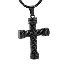 Cremation Jewelry Cross Urn Necklace for Ashes Pendant Keepsake Religious Cross Memorial Ash Jewelry 2024 - buy cheap