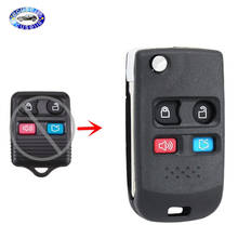 3+1/4 Button ModifIed Folding Fip Remote Key Shell Case fob For Ford Transit Connect Maverick uncut FO38 Blade 2024 - buy cheap