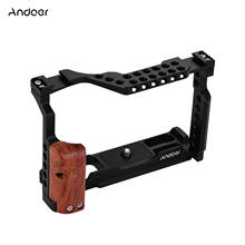 Andoer Aluminum Alloy Video Camera Cage with Dual Cold Shoe Mount for Fujifilm X-T3/X-T2 2024 - купить недорого