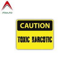 Aliauto Funny Car Sticker Warning Caution Toxic Narcotic Danger Decal Accessories PVC for Mercedes Honda Volkswagen,13cm*10cm 2024 - buy cheap