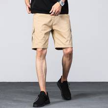 Pantalones cortos Cargo para hombre, pantalón corto informal, de algodón, color blanco, para verano 2024 - compra barato