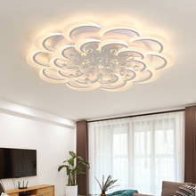 Modern Led Ceiling Lights For Living Room Bedroom Study  Crystal lustre plafonnier Home Deco Ceiling Lamp avize Dia100cm 135W 2024 - buy cheap