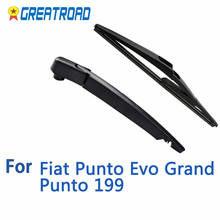 Wiper 12" Rear Wiper Blade & Arm Set For Fiat Punto Evo Grand Punto 199 Windshield Windscreen Rear Window 2024 - buy cheap