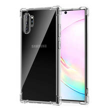 Capa de silicone luxuosa para celulares, para samsung galaxy note 8 9 10 pro lite 10 plus amortecedor acessórios para celulares 2024 - compre barato