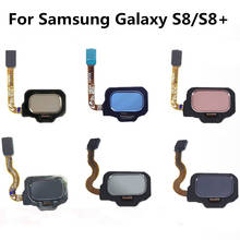 Оригинальные запчасти датчик отпечатков пальцев кнопка домой гибкий кабель для samsung Galaxy S8 S8 + Plus sm-g950 G955, черный, серебристый, серый 2024 - купить недорого