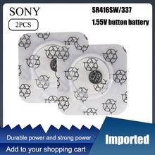 2pcs/lot Sony Original 1.55V 337 SR416SW Silver Oxide Watch Battery LR416 337 SR416SW Button Coin Cell MADE IN JAPAN 0%Hg 2024 - buy cheap