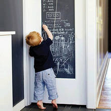 200 X 45cm Black Chalkboard Wall Sticker Removable Blackboard Vinyl Wall Stickers Multifunction Decal for Kids Learning Decor 2024 - buy cheap