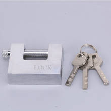 heavy duty padlock shutter padlock rectangular padlock home security door lock shop container lock 60/70/80/90/100mm 2024 - buy cheap