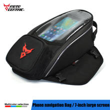 Touch Screen Motorcycle Bag Moto Single Shoulder Bag Motocross Fuel Tank Bag Magnetic Fixed Straps Mobile Phone Navigation 7inch 2024 - купить недорого