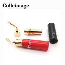 Colleimage Hifi 2mm Banana Plug Nakamichi Gold Plated Speaker Cable Pin Angel Wire Screws Lock Connector For Musical HiFi Audio 2024 - buy cheap