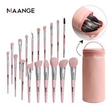 MAANGE 18 pcs Multifunctional Makeup brushes Foundation Powder Concealer Eyeshadow Eyeliner Eyelash Eyebrow Brush tool with bag 2024 - buy cheap