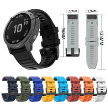 22mm Silicone Watchband for Garmin Fenix 6 /5/5plus Instinct Forerunner935 Quatix 5 Sapphire Approach S60 Smart Watch Strap 2024 - buy cheap