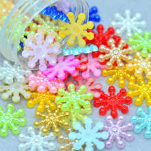 15mm Mixed Color Flatback Pearl Snowflakes Wedding Party Table Decoration,Scrapbook Embellishments DIY Crafting Supplies 2024 - buy cheap