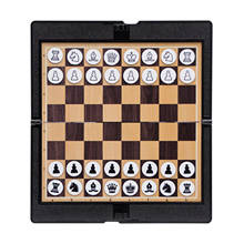 Mini carteira de tabuleiro dobrável magnética, jogo de tabuleiro dobrável internacional para chessboard e xadrez, 1 conjunto 2024 - compre barato