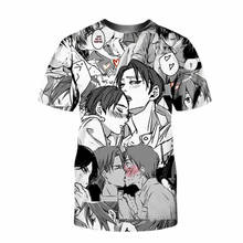 SOSHIRL Homosexual Love T Shirt Hipster Funny Sweet Couple Anime T-shirt Summer Streetwear Harajuku Unisex Classic Top 2024 - buy cheap